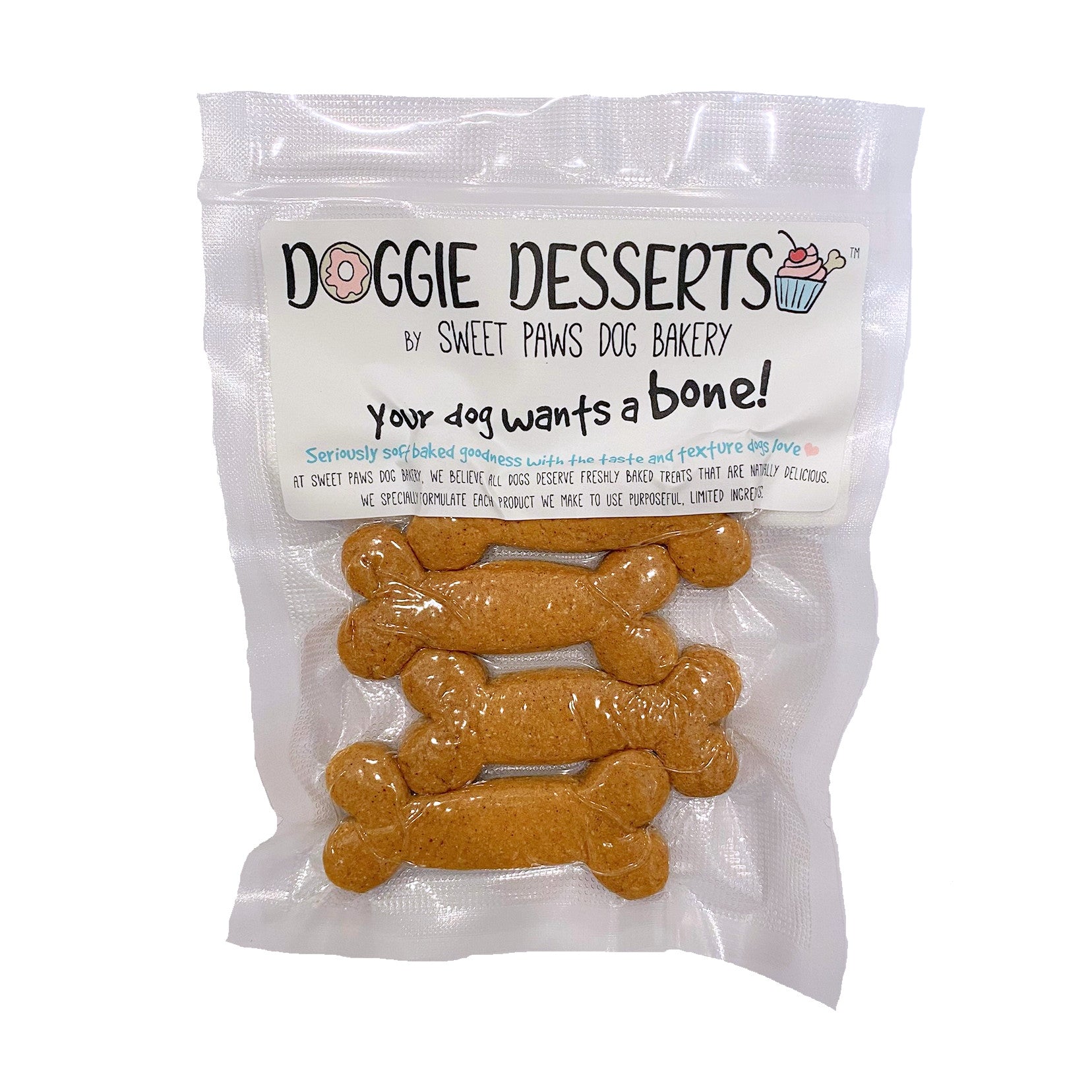 Peanut Butter Bone Cookies package
