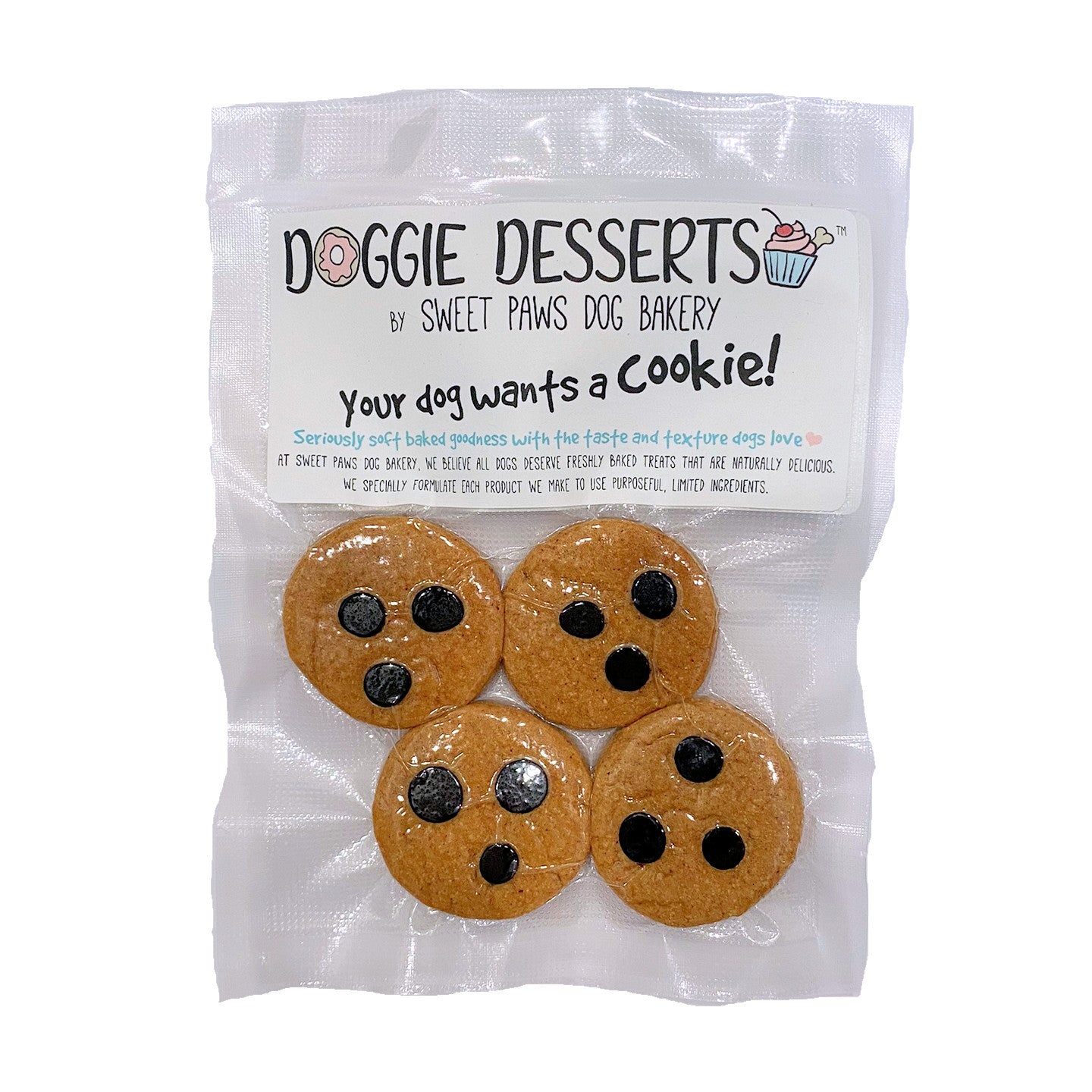 Carob Chip Cookies package