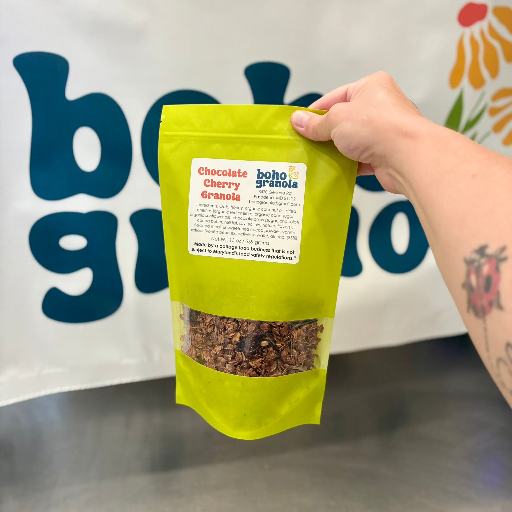 Chocolate Cherry Granola (for humans)